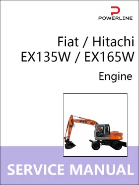 Книга по ремонту двигателя экскаватора Fiat / Hitachi EX135W / EX165W в формате PDF (на английском языке)