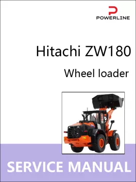 Книга по ремонту погрузчика Hitachi ZW180 в формате PDF (на английском языке)