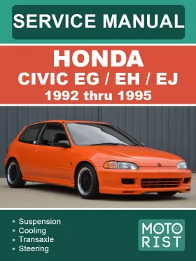 Книга по ремонту Honda Civic EG / EH / EJ с 1992 по 1995 год в формате PDF (на английском языке)