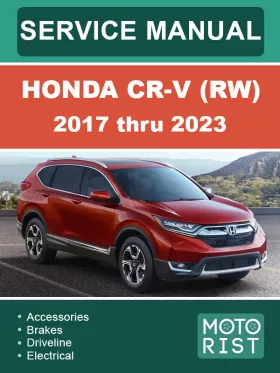 Книга по ремонту Honda CR-V (RW) с 2017 по 2023 год в формате PDF (на английском языке)