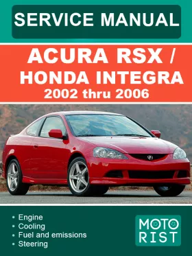 Книга по ремонту Acura RSX / Honda Integra с 2002 по 2006 год в формате PDF (на английском языке)