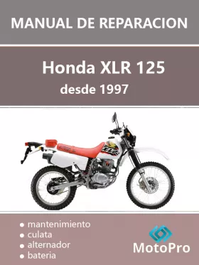 Книга по ремонту мотоцикла Honda XLR 125 c 1997 года в формате PDF (на испанском языке)
