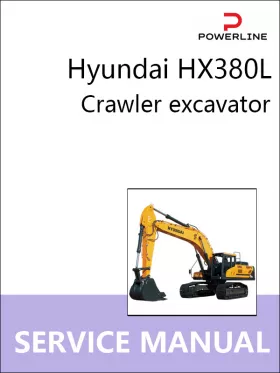 Книга по ремонту экскаватора Hyundai HX380L в формате PDF (на английском языке)
