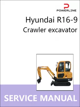 Книга по ремонту экскаватора Hyundai R16-9 в формате PDF (на английском языке)