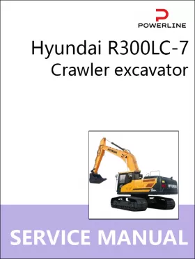 Книга по ремонту экскаватора Hyundai R300LC-7 в формате PDF (на английском языке)