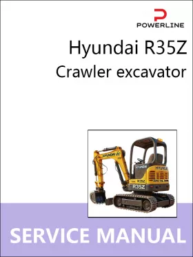 Книга по ремонту экскаватора Hyundai R35Z в формате PDF (на английском языке)