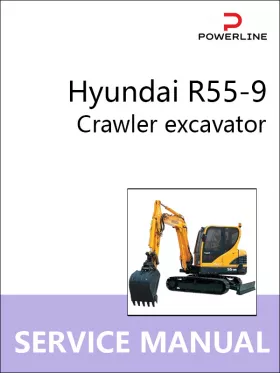 Книга по ремонту экскаватора Hyundai R55-9 в формате PDF (на английском языке)