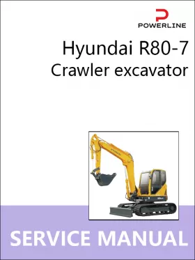 Книга по ремонту экскаватора Hyundai R80-7 в формате PDF (на английском языке)