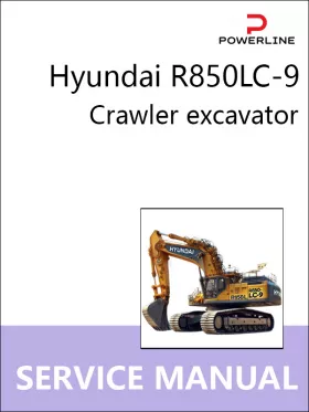 Книга по ремонту экскаватора Hyundai R850LC-9 в формате PDF (на английском языке)