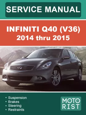 Книга по ремонту Infiniti Q40 (V36) с 2001 по 2006 год в формате PDF (на английском языке)