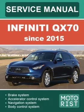 Книга по ремонту Infiniti QX70 с 2015 года в формате PDF (на английском языке)