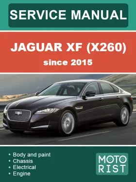 Книга по ремонту Jaguar XF (X260) с 2015 года в формате PDF (на английском языке)