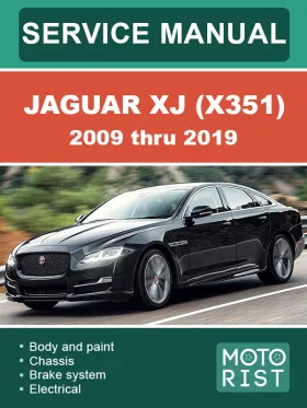 Книга по ремонту Jaguar XJ (X351) с 2009 по 2019 год в формате PDF (на английском языке)