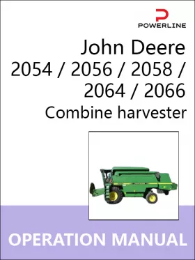 Книга по эксплуатации и техническому обслуживанию комбайна John Deere 2054 / 2056 / 2058 / 2064 / 2066 в формате PDF (на английском языке)