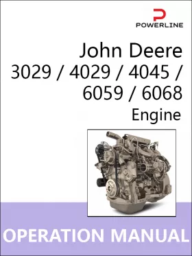 Книга по эксплуатации и техническому обслуживанию двигателя John Deere 3029 / 4029 / 4045 / 6059 / 6068 в формате PDF (на английском языке)