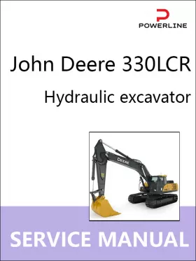 Книга по ремонту экскаватора John Deere 330LCR в формате PDF (на английском языке)