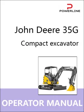 Книга по эксплуатации и техническому обслуживанию экскаватора John Deere 35G в формате PDF (на английском языке)