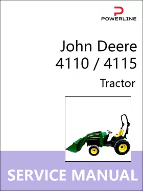 Книга по ремонту трактора John Deere 4110 / 4115 в формате PDF (на английском языке)