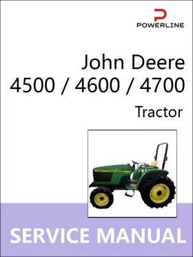 Книга по ремонту трактора John Deere 4500 / 4600 / 4700 в формате PDF (на английском языке)