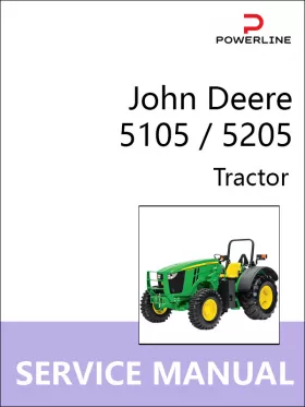 Книга по ремонту трактора John Deere 5105 / 5205 в формате PDF (на английском языке)