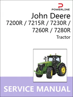 Книга по ремонту трактора John Deere 7200R / 7215R / 7230R / 7260R / 7280R в формате PDF (на английском языке)