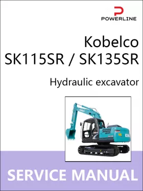 Книга по ремонту экскаватора Kobelco SK115SR / SK135SR в формате PDF (на английском языке)
