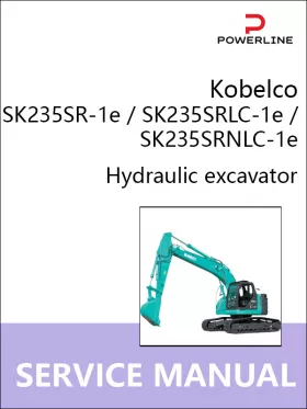 Книга по ремонту экскаватора Kobelco SK235SR-1e / SK235SRLC-1e / SK235SRNLC-1e в формате PDF (на английском языке)