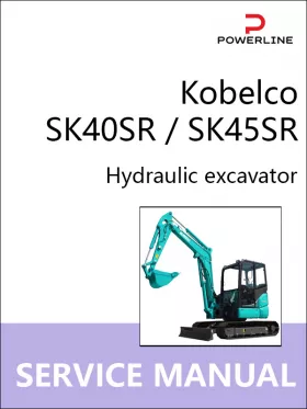 Книга по ремонту экскаватора Kobelco SK40SR / SK45SR в формате PDF (на английском языке)