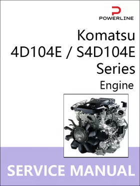 Книга по ремонту двигателей Komatsu 4D104E / S4D104E Series в формате PDF (на английском языке)
