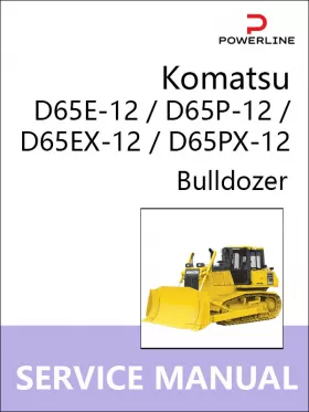 Книга по ремонту бульдозера Komatsu D65E-12 / D65P-12 / D65EX-12 / D65PX-12 в формате PDF (на английском языке)
