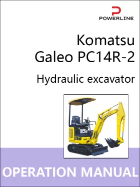 Книга по эксплуатации и техническому обслуживанию экскаватора Komatsu Galeo PC14R-2 в формате PDF (на английском языке)