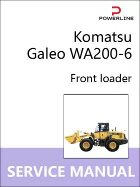 Книга по ремонту погрузчика Komatsu Galeo WA200-6 в формате PDF (на английском языке)