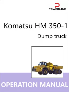 Книга по эксплуатации и техническому обслуживанию самосвала Komatsu HM 350-1 в формате PDF (на английском языке)