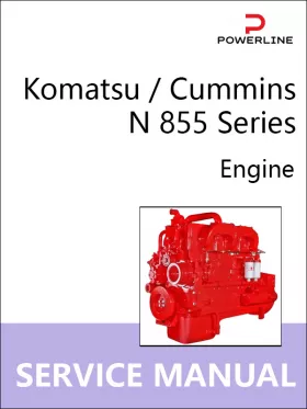 Книга по ремонту двигателей Komatsu / Cummins N 855 Series в формате PDF (на английском языке)