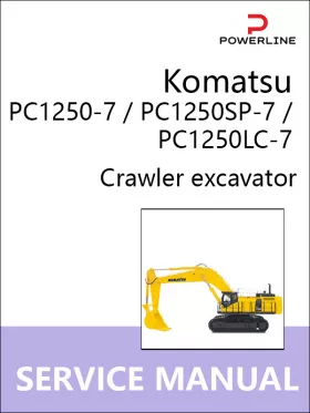 Книга по ремонту экскаватора Komatsu PC1250-7 / PC1250SP-7 / PC1250LC-7 в формате PDF (на английском языке)