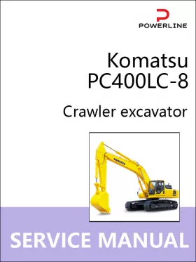 Книга по ремонту экскаватора Komatsu PC400LC-8 в формате PDF (на английском языке)