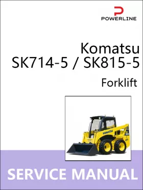 Книга по эксплуатации и техобслуживанию погрузчика Komatsu SK714-5 в формате PDF (на английском языке)