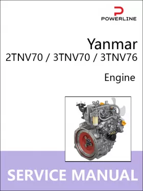 Книга по ремонту двигателей Yanmar 2TNV70 / 3TNV70 / 3TNV76 в формате PDF (на английском языке)
