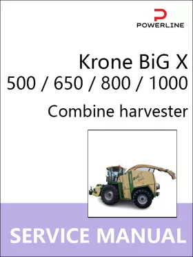 Книга по ремонту комбайна Krone BiG X 500 / 650 / 800 / 1000 в формате PDF (на английском языке)