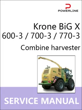 Книга по ремонту комбайна Krone BiG X 600-3 / 700-3 / 770-3 в формате PDF (на английском языке)