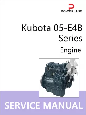 Книга по ремонту двигателя Kubota 05-E4B Series в формате PDF (на английском языке)