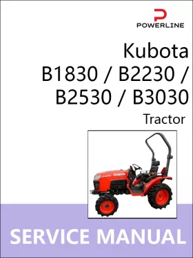 Книга по ремонту трактора Kubota B1830 / B2230 / B2530 / B3030 в формате PDF (на английском языке)