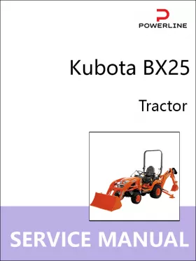 Книга по ремонту трактора Kubota BX25 в формате PDF (на английском языке)