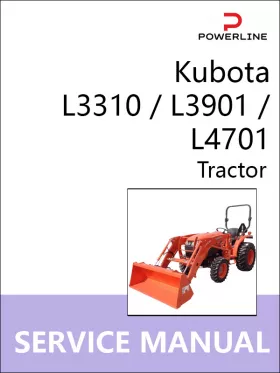 Книга по ремонту трактора Kubota L3310 / L3901 / L4701 в формате PDF (на английском языке)