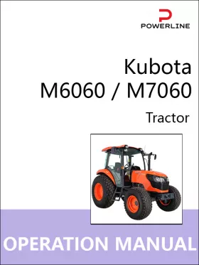 Книга по эксплуатации и техническому обслуживанию трактора Kubota M6060 / M7060 в формате PDF (на английском языке)