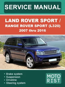 Книга по ремонту Land Rover Sport / Range Rover Sport (L320) с 2005 по 2013 год в формате PDF (на английском языке)