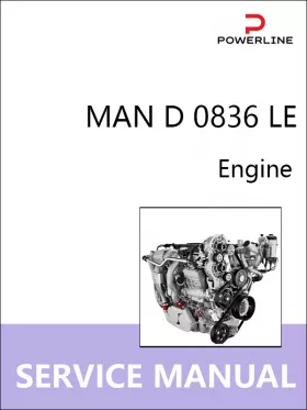 Книга по ремонту двигателя MAN D 0836 LE в формате PDF (на английском языке)
