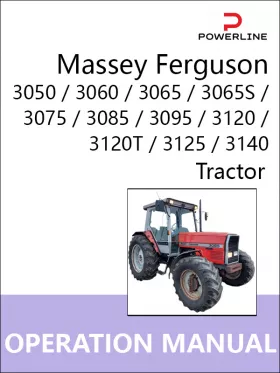 Книга по эксплуатации и техническому обслуживанию трактора Massey Ferguson 3050 / 3060 / 3065 / 3065S / 3075 / 3085 / 3095 / 3120 / 3120T / 3125 / 3140 в формате PDF (на английском языке)