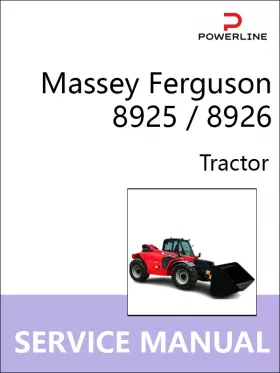 Книга по ремонту трактора Massey Ferguson 8925 / 8926 в формате PDF (на английском языке)