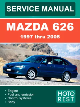 Книга по ремонту Mazda 626 с 1997 по 2005 год в формате PDF (на английском языке)
